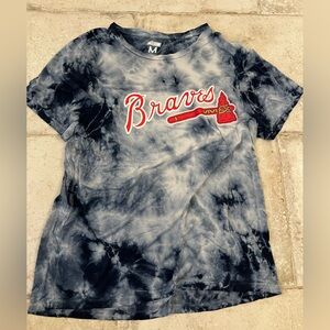 Mighty Fine Braves Tie-Dye Tee – Blue & Black (M) ⚾💙🖤